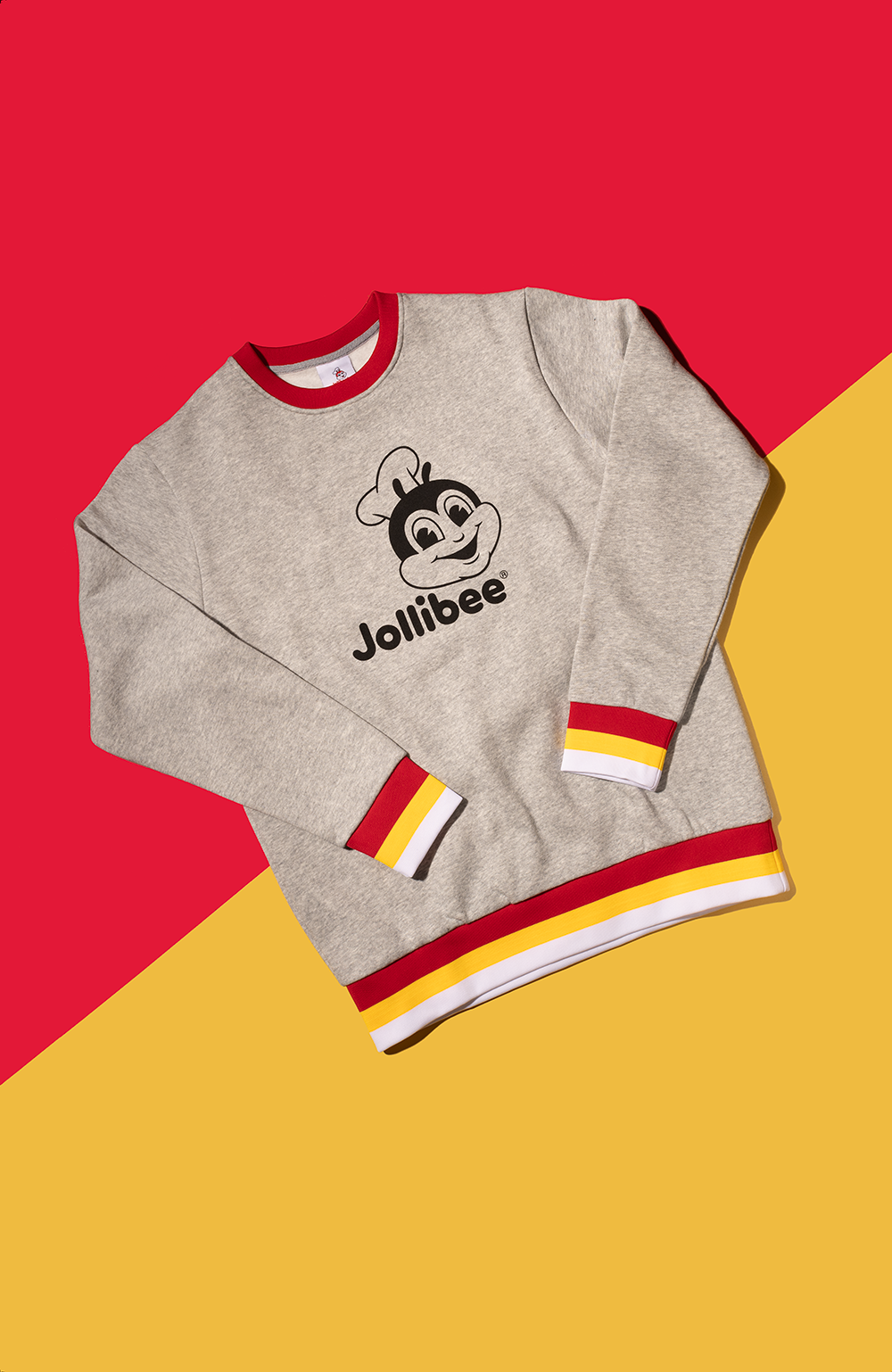 Jollibee gray crewneck sweater