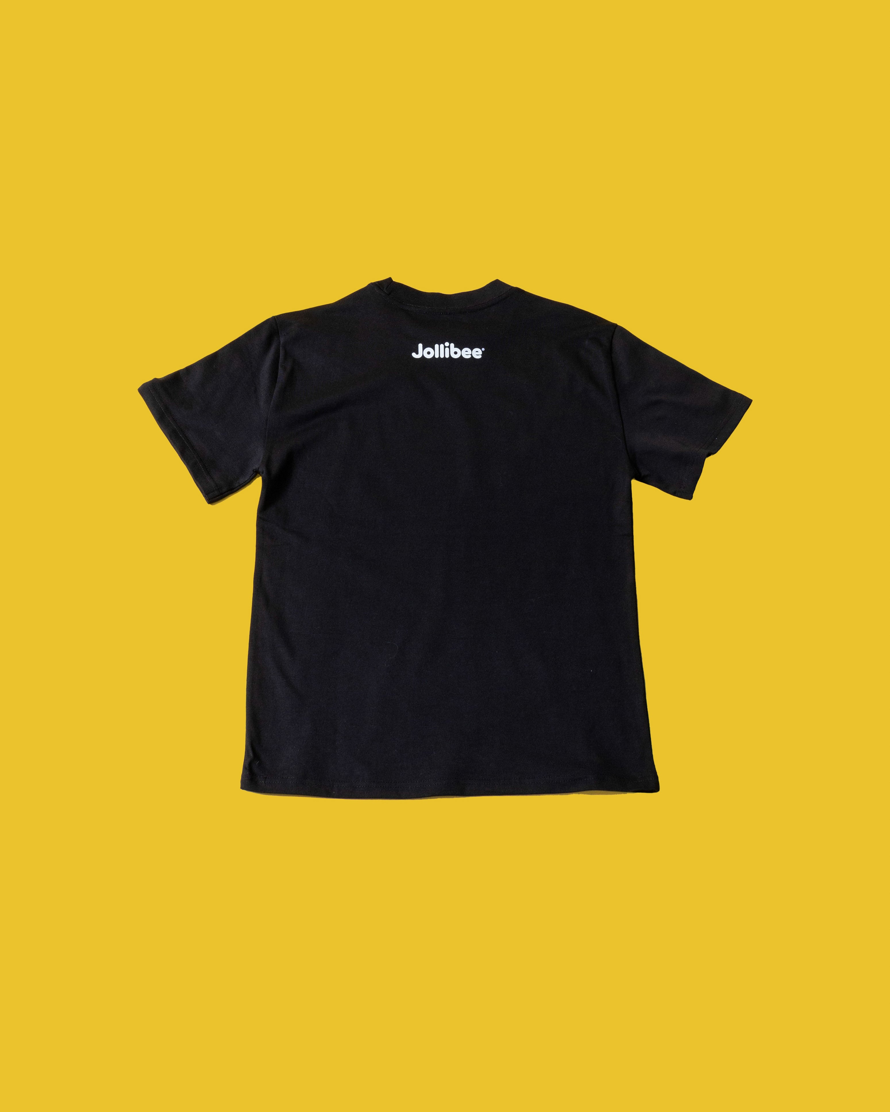 Jollibee merch black I JB NY t-shirt flatlay