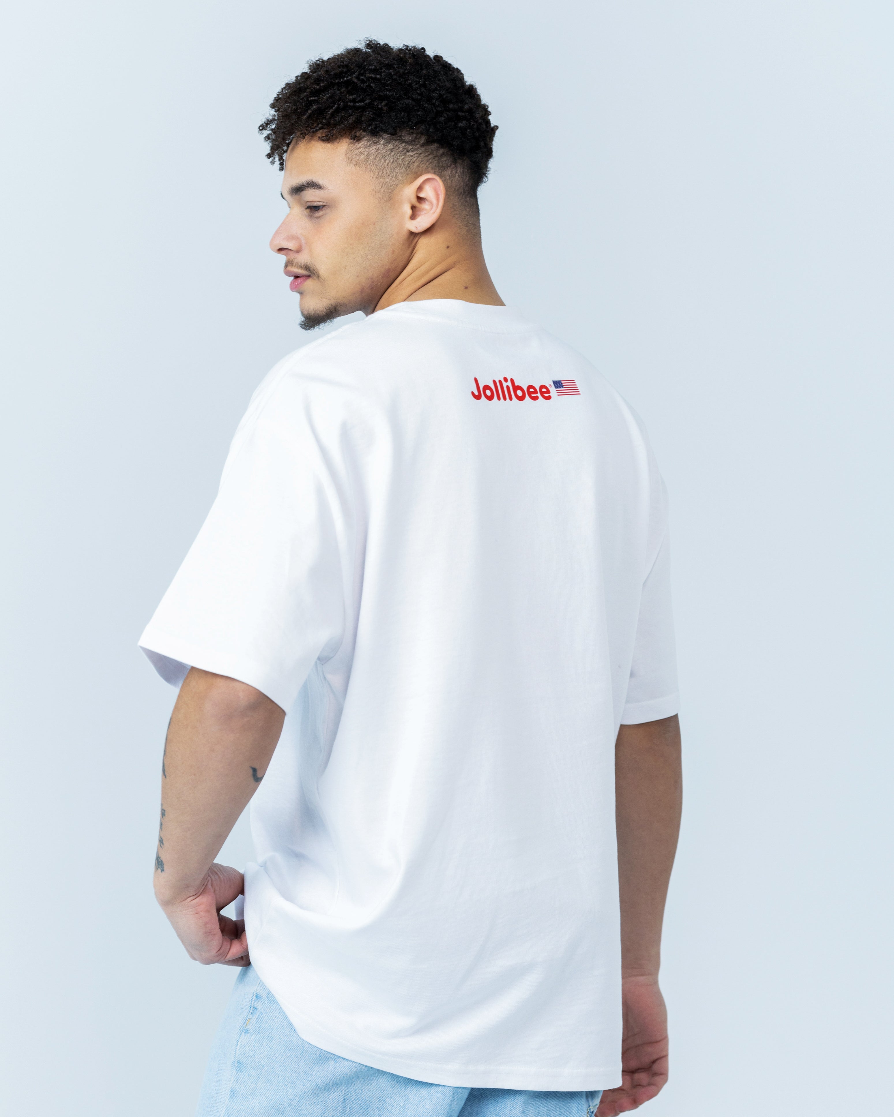 guy wearing the I JB USA white shirt