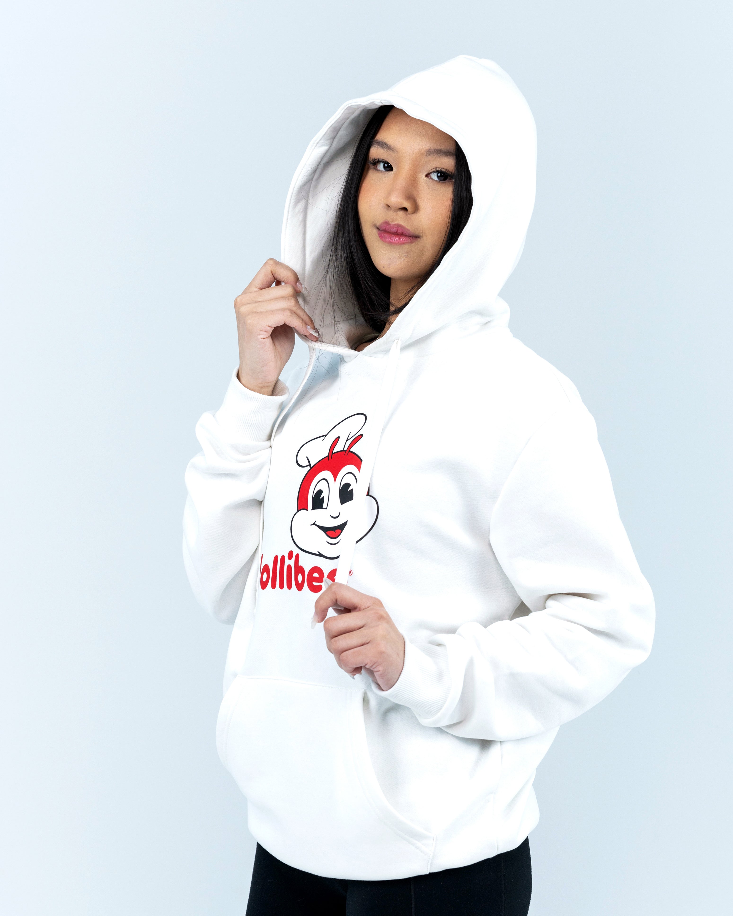 Classic White Hoodie hover figure