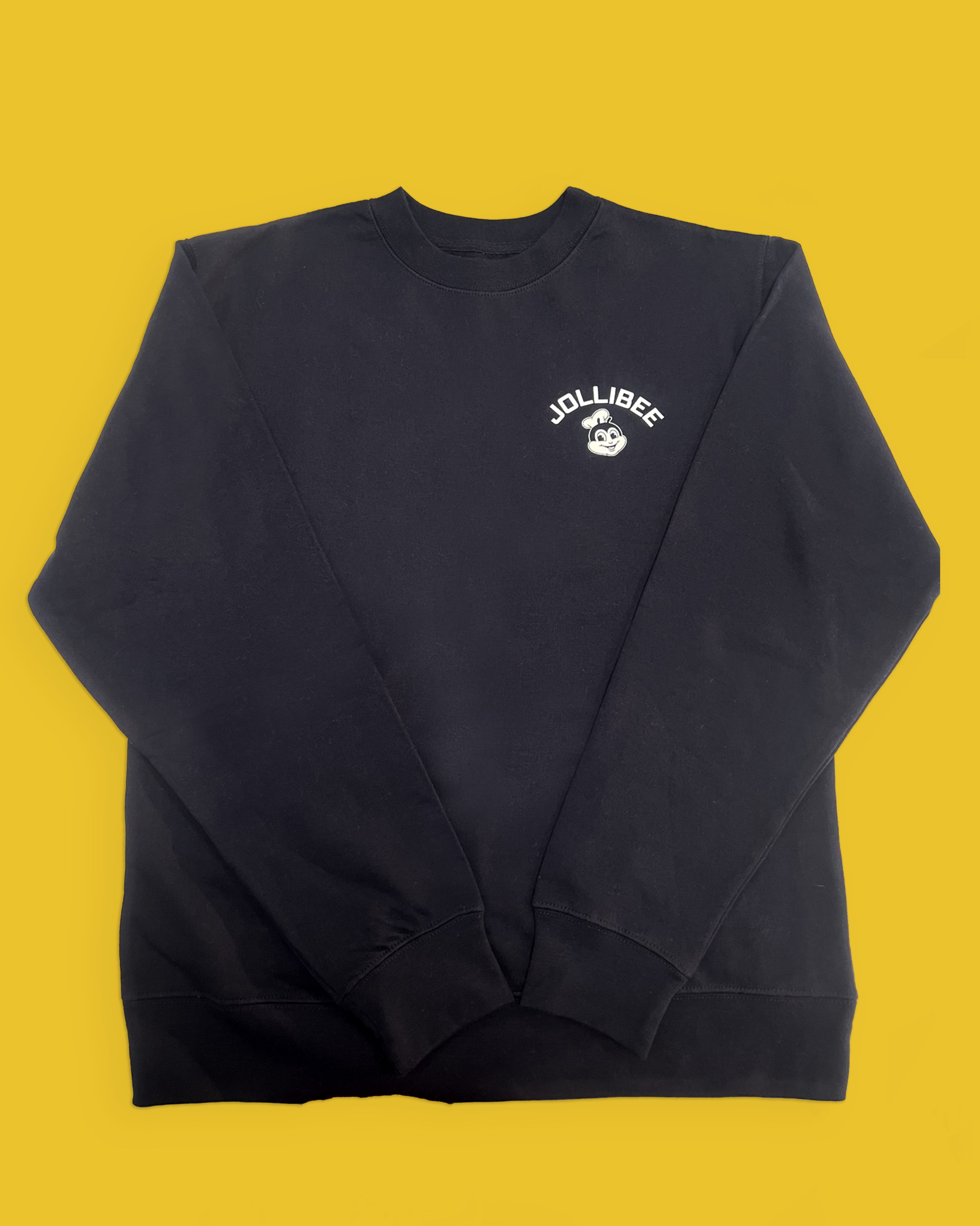 dark  blue jollibee crewneck chest logo sweatshirt