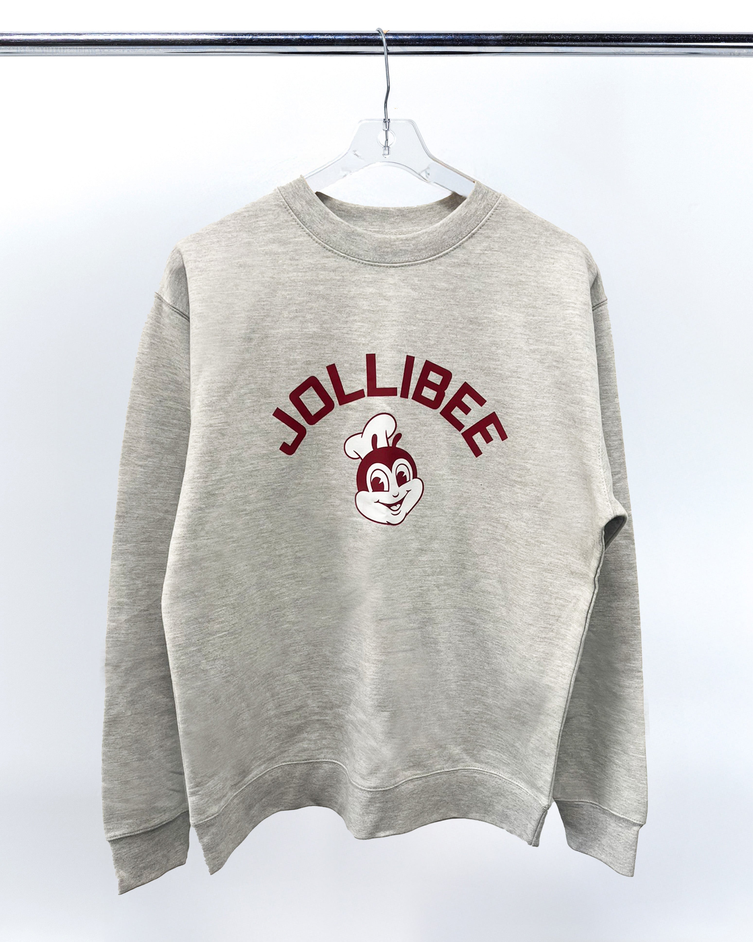 Gray Crewneck Jollibee Logo Sweatshirt hover figure