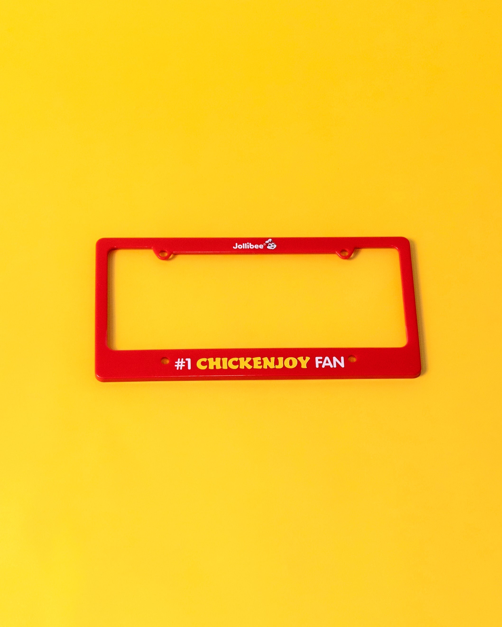 Jollibee #1 Chickenjoy fan license plate
