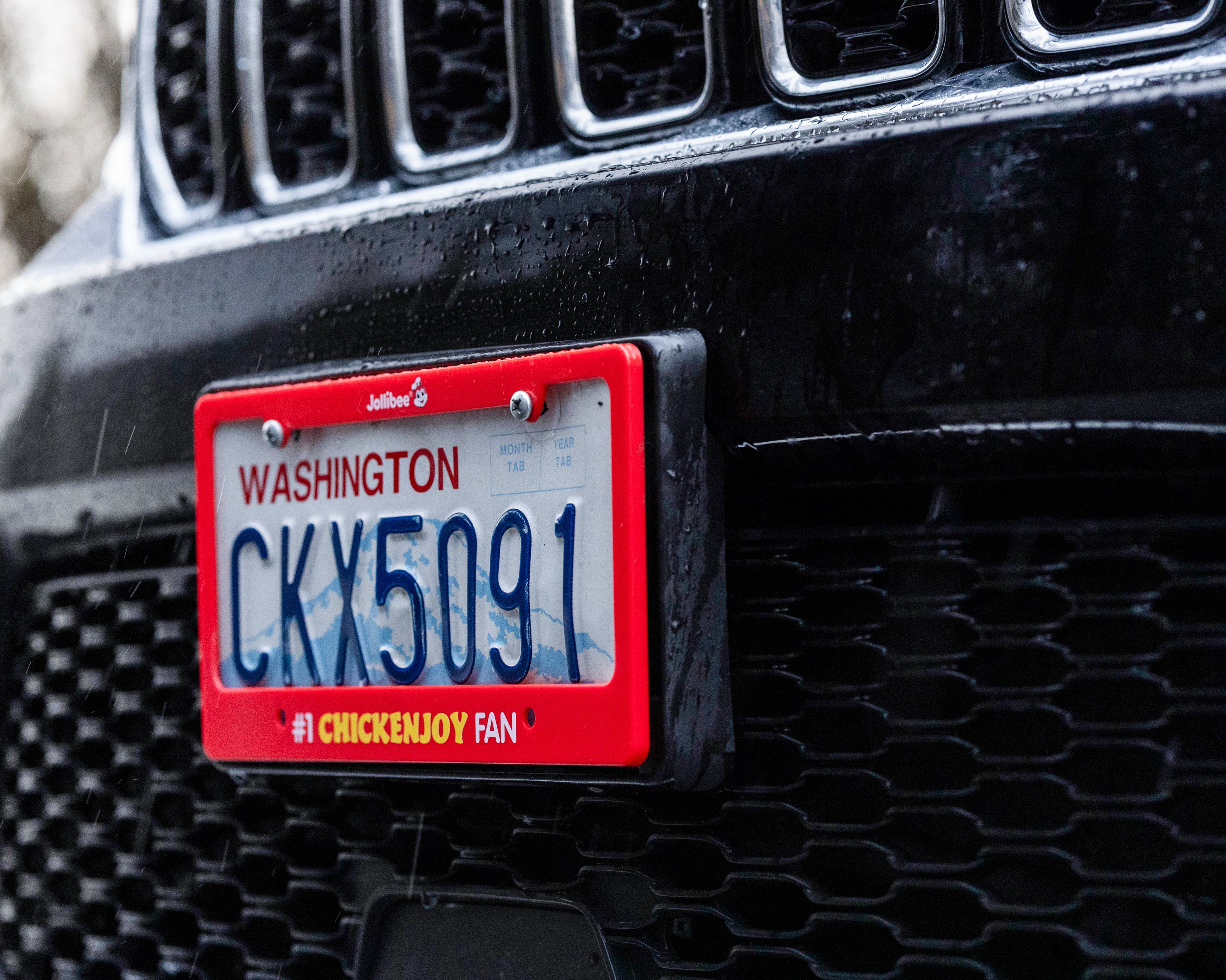 Chickenjoy Fan License Plate Cover hover figure