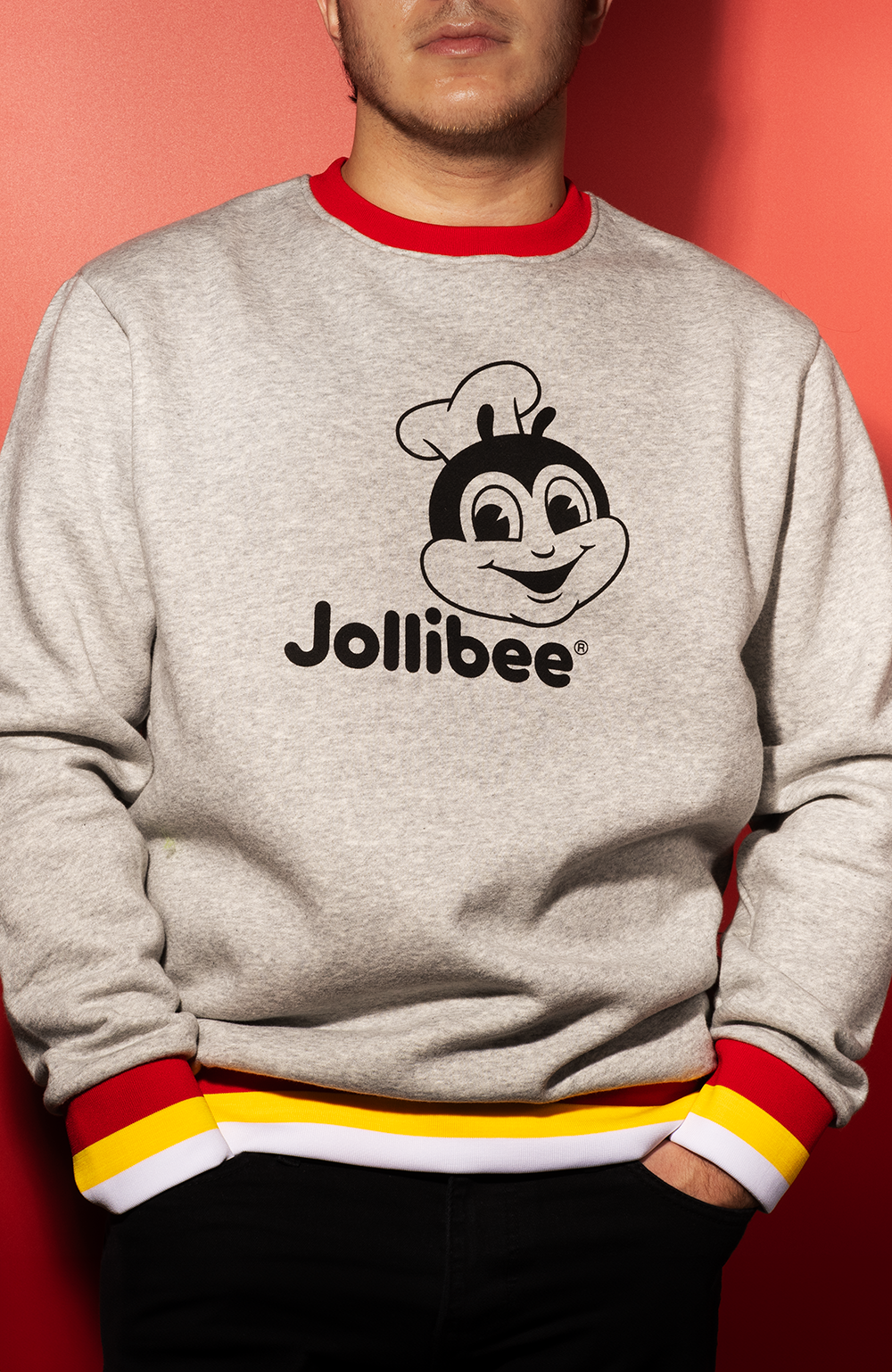 Gray Crewneck Sweater hover figure